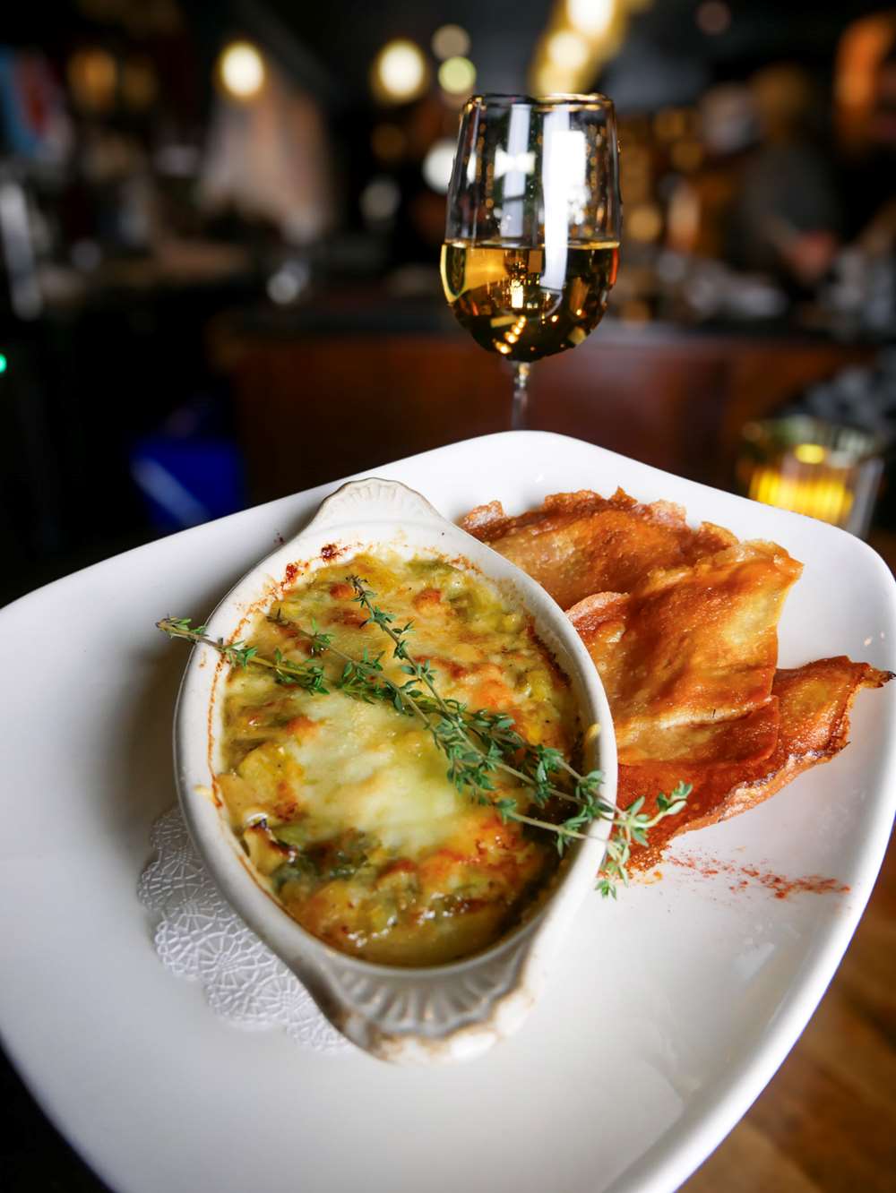 Leek gratin
