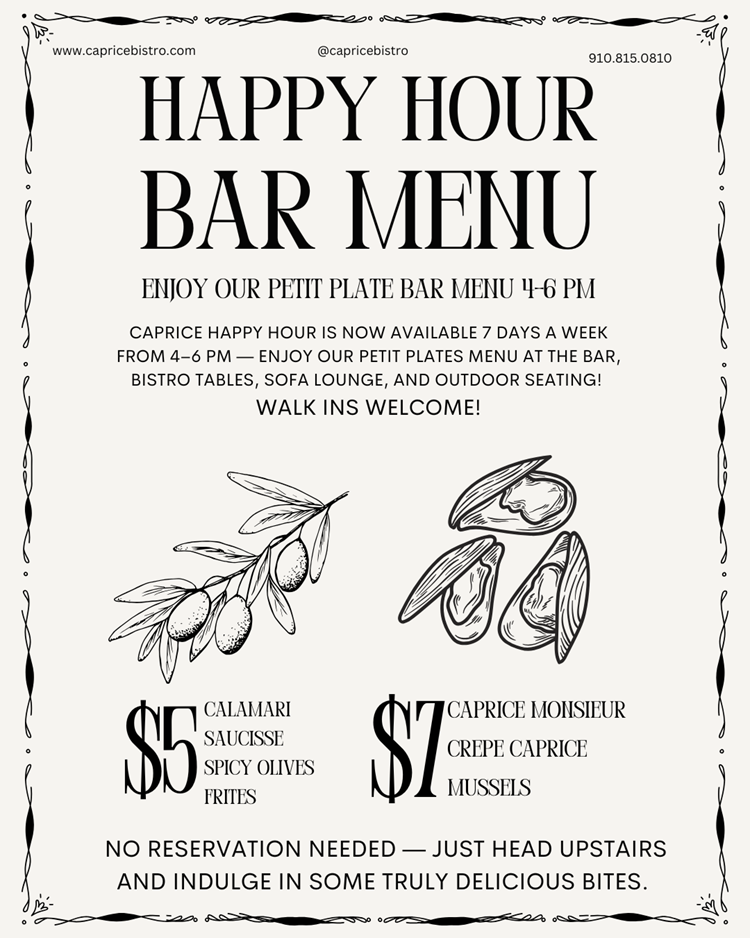 Happy Hour Menu