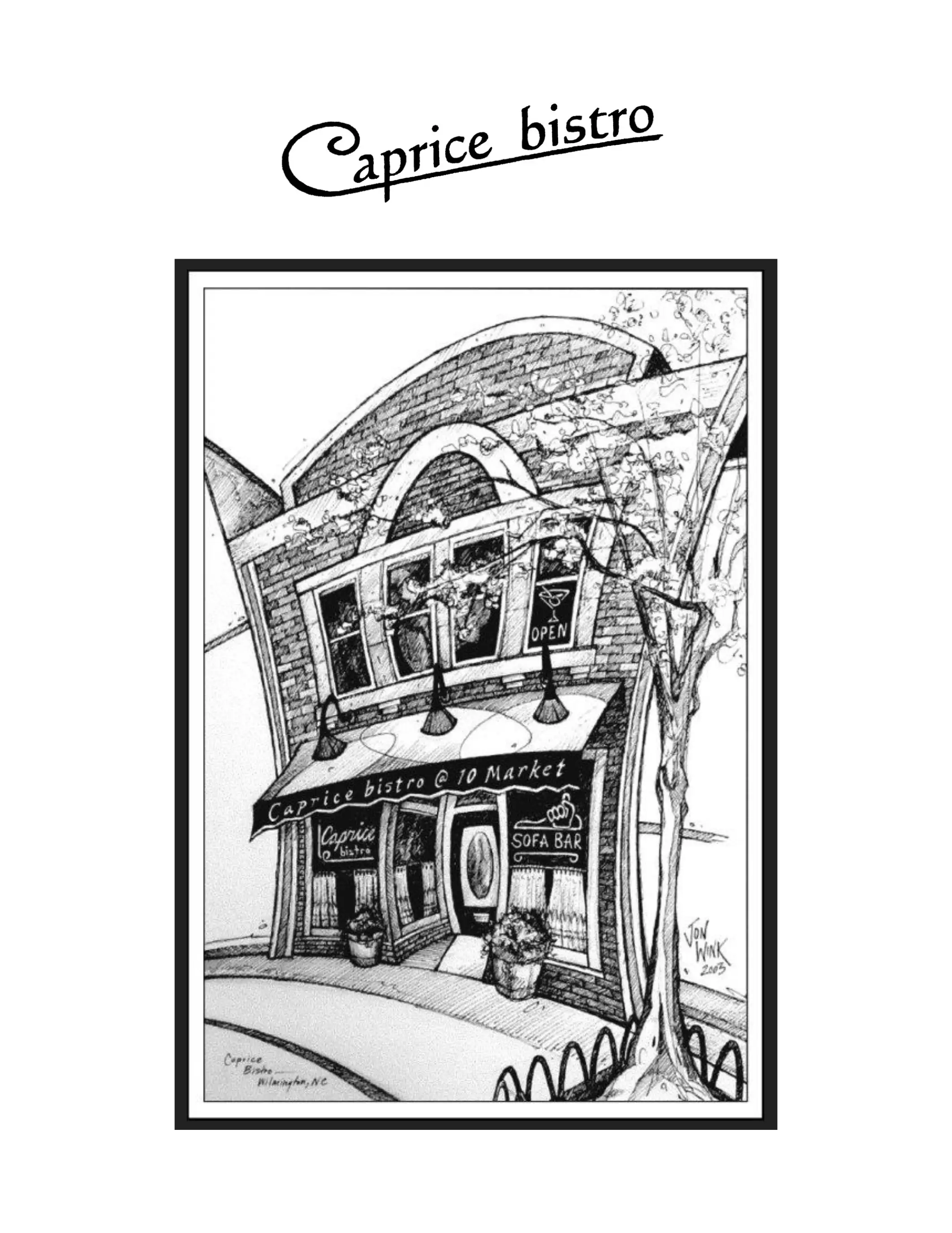 Caprice Menu